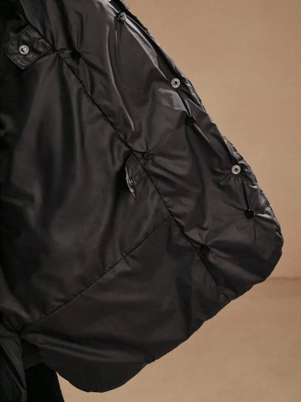 Black Casual Women's Puffer Coat
